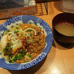 汁なし担々麺＋白スープ