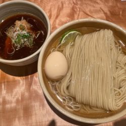 味玉醤油つけ麺、大盛
