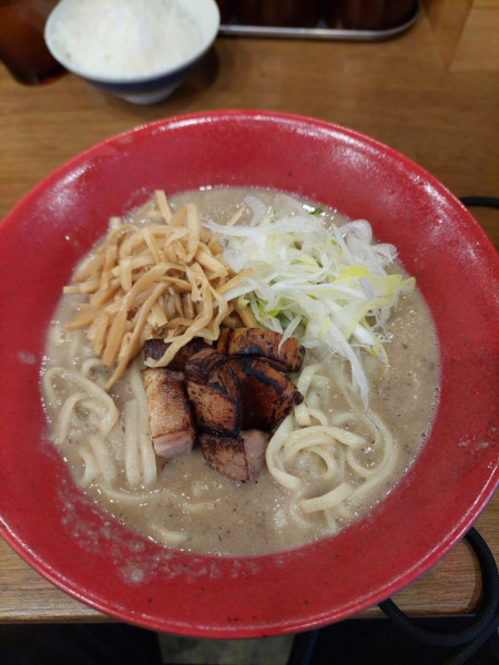 「極濃豚骨＋小ライス」@麺屋 栩羚廚 中目黒店の写真