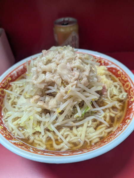 「大ラーメン+烏龍茶」@ラーメン二郎 上野毛店の写真