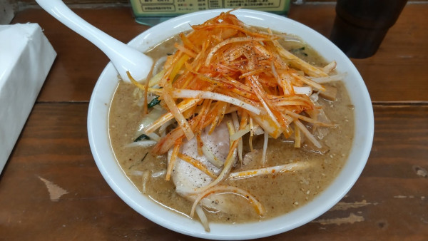 「ネギ味噌ラーメン大盛り」@ラーメン つぶらやの写真