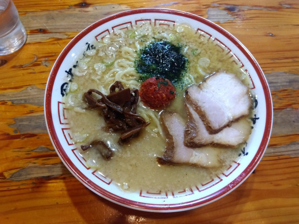 「山形辛味噌ラーメン　鶏油背脂増し　大盛」@田中そば店の写真