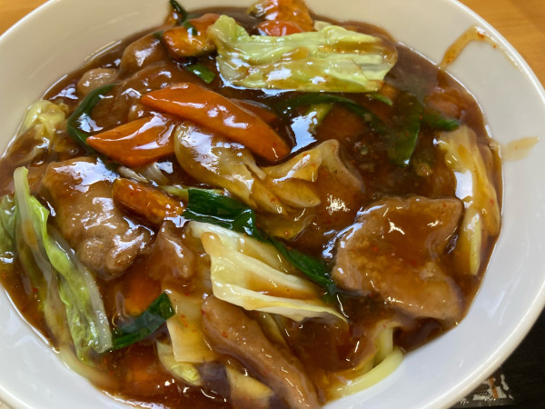 「スタミナ冷しレバープラス」@我流食堂総本店の写真