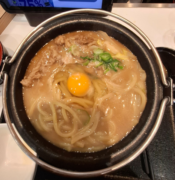「牛肉玉ラーメン鍋８９９円」@吉野家 上大岡店の写真