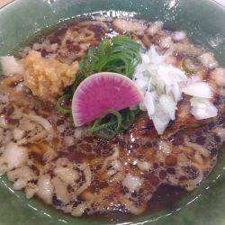 背脂寒川ジンジャー醤油ラーメン(1300円)