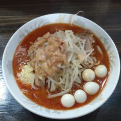 プチ辛味噌らーめん（にんにくあぶら＋うずら）