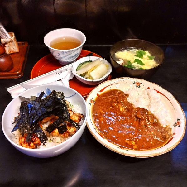 「ミニ鳥丼＆ミニカレーセット（￥1,200）」@鳥仁の写真