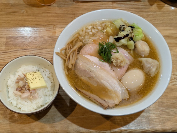 「3周年記念限定特製芳醇味噌ラーメンバターご飯付」@RAMEN TOMOの写真