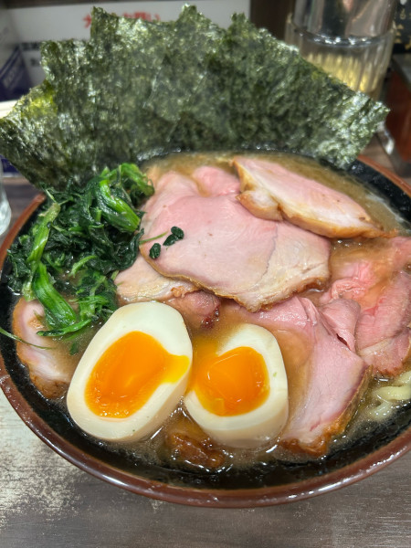 「のり玉チャーシュー麺」@神田ラーメン わいず 神田本店の写真
