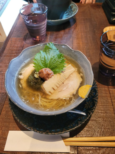「梅塩だし中華」@古民家ヌードゥル黒揚羽森住の写真