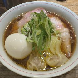 特製中華そば(醤油) 炙りチャーシュー丼　山椒和え麺