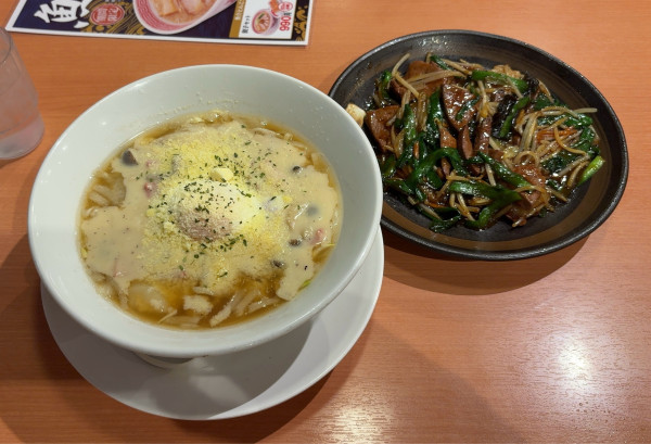 「カルボらーめん レバニラ炒め」@幸楽苑 千葉おゆみ野店の写真