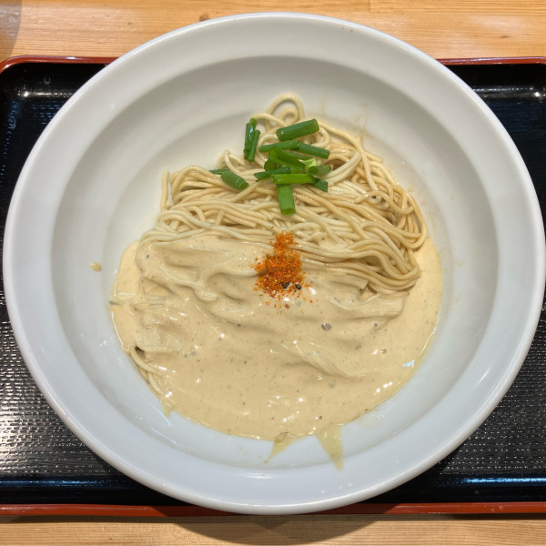 「牡蠣クリームの和え玉450円」@煮干らぁめん 樹鈴の写真