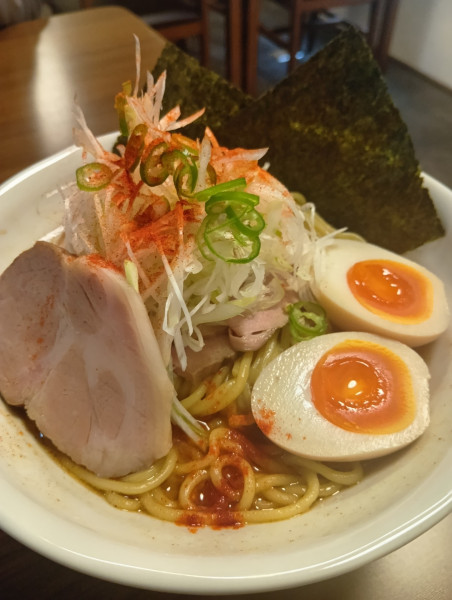 「まろ辛魚大盛　チャーシューTP　そぼろごはん」@麺 なか井の写真