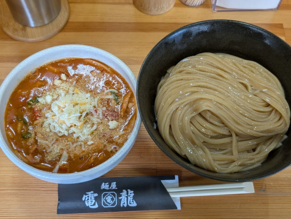 「突発限定ナポリタンつけ麺」@麺屋電龍の写真