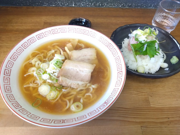 「醤油ラーメン＋ネギトロ丼」@喜多方食堂 浅草本店の写真