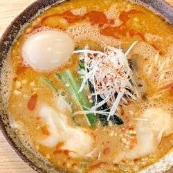 担々麺＋海老ワンタン（2個）＋味玉