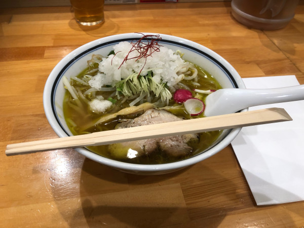 「秋冬限定かぐつちラーメン塩、黄泉（激辛）（1,600円）」@利尻昆布ラーメン くろおび 六本木店の写真