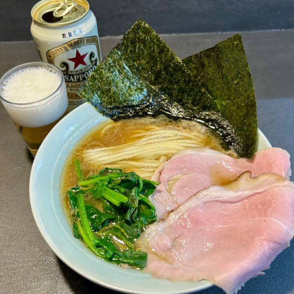「邪道らーめん＋ビール」@ラーメン邪道家の写真