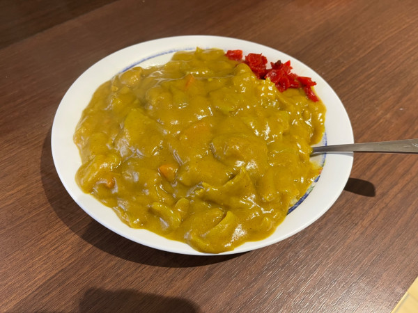 「普通カレーライス」@名物 万代そばの写真