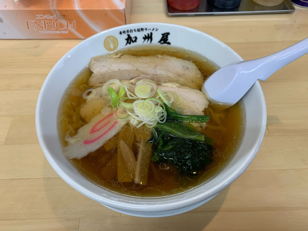 「ラーメン 840円」@青竹手打ち佐野ラーメン 加州屋 小山店の写真