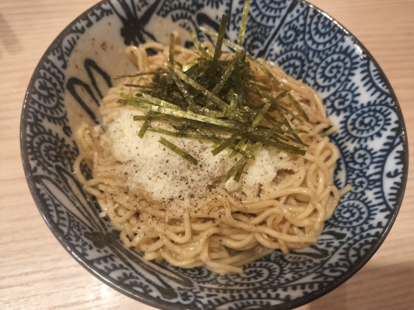 「和え玉ポルチーニ　350円」@中華そば くらむの写真