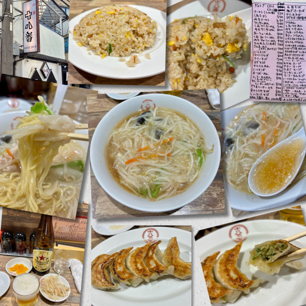 「ぎょうざ&ビール→さんまーめん＆半ちゃーはん」@十八番の写真