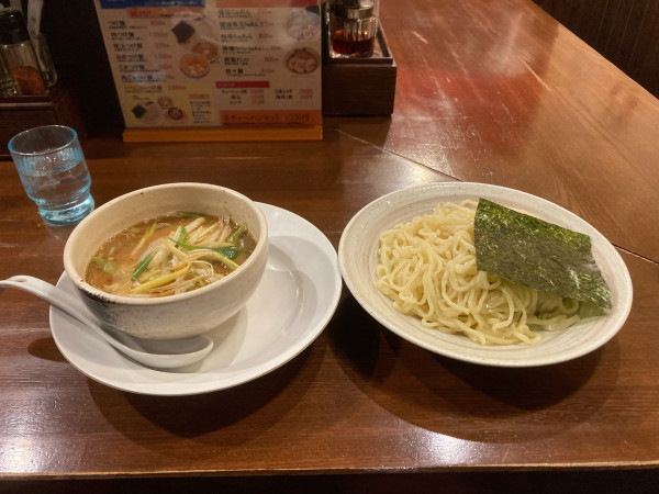「ねぎつけ麺」@つけ麺 らーめん おおくぼの写真