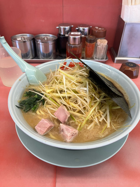 「醤油ネギ大ラーメン、白髪ネギ」@ラーメン 山岡家 高崎倉賀野店の写真