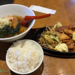 豚バラ叉焼生姜焼肉定食１５０g(1408円)