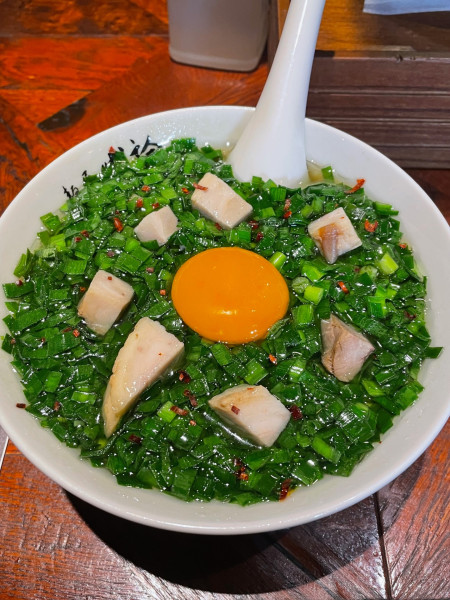 「ニラ麺」@麺屋 我論の写真