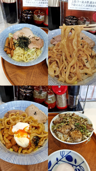 「『まぜそば+大盛+チャーシュー丼 塩レモン』」@麦と手の写真