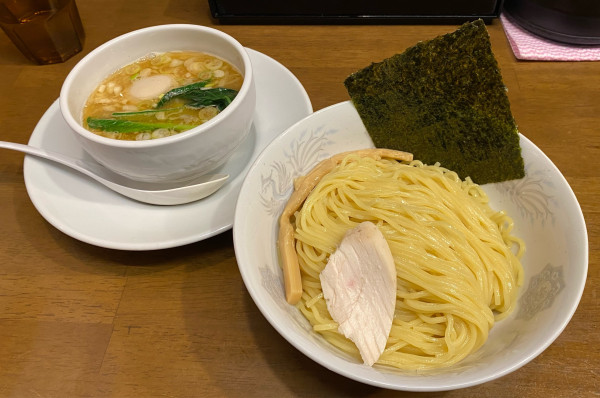 「濃厚鶏醤油つけ麺 味玉」@らーめん曳舟の写真
