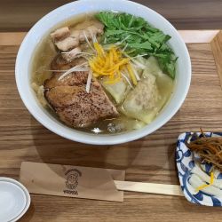 ゆず塩ワンタン麺