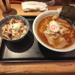 中華そば＋チャーシュー炊き込みご飯