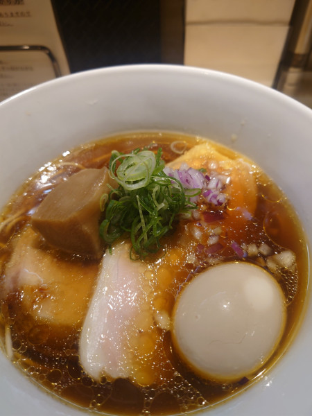 「味玉ラーメン醤油　味付け替玉」@Sagamihara 欅の写真