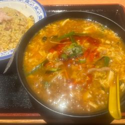 酸辣湯麺・カニ炒飯