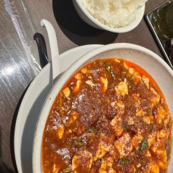 麻婆麺1400円とライス200円