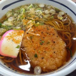 岩下の新生姜メンチ蕎麦(850円)
