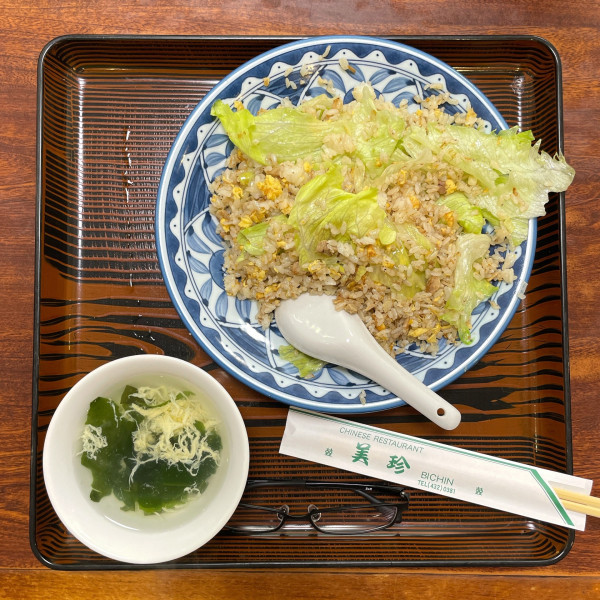 「ガーリックレタスチャーハン」@中国料理 美珍の写真