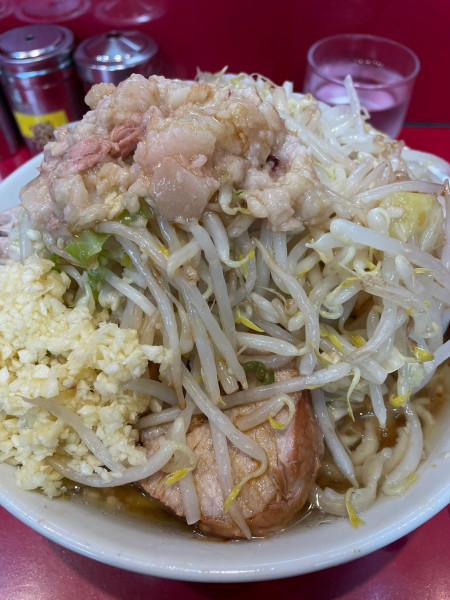 「小ラーメン 崩 ヤサイニンニクアブラカラメ」@ラーメン二郎 西台駅前店の写真