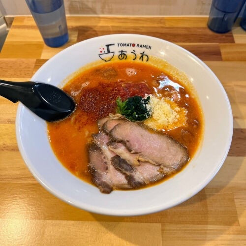 「ガーリックトマトラーメン」@TOMATO RAMEN あうわ 横浜弘明寺店の写真