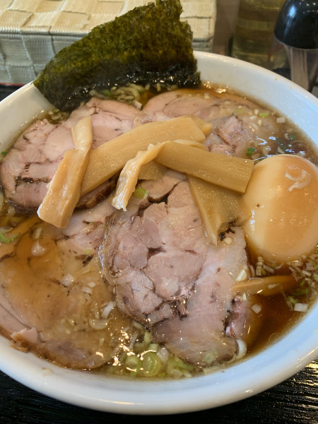 「チャーシュー麺(太麺)(煮たまご)」@中華そば専門店 いがらしの写真