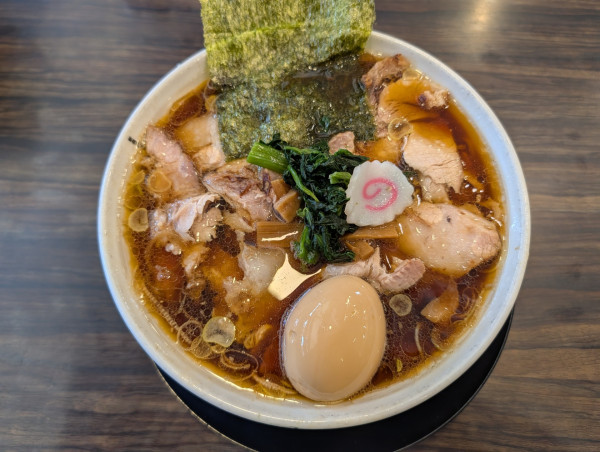 「特製生姜醤油らーめん＋大盛券」@新潟長岡らーめん みずさわ 東川口店の写真