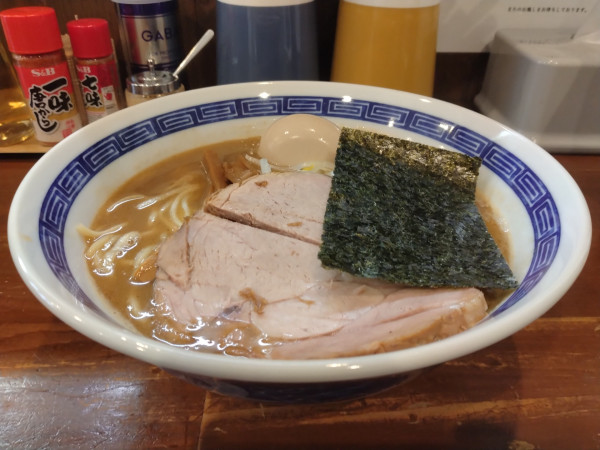 「味噌ラーメン+紅孔雀卵の味玉」@麺屋 青の写真