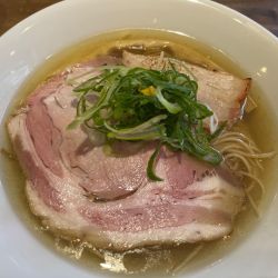 中華そば 塩＋味付和え玉鶏油