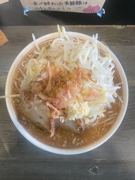 「マンモスラーメン(1100円)ニンニク」@泪橋 宝町店の写真