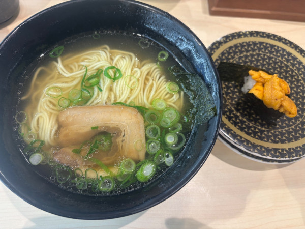「貝節塩ラーメン」@はま寿司 川崎久地店の写真