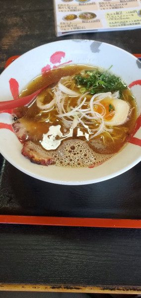 「煮干しラーメン醤油+半チャーハン」@味よしの写真