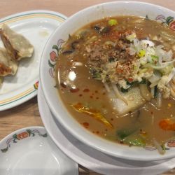 辣菜麺＋餃子ジャストサイズ